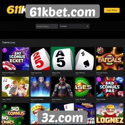 Análise de jogos disponíveis em 61kbet.com